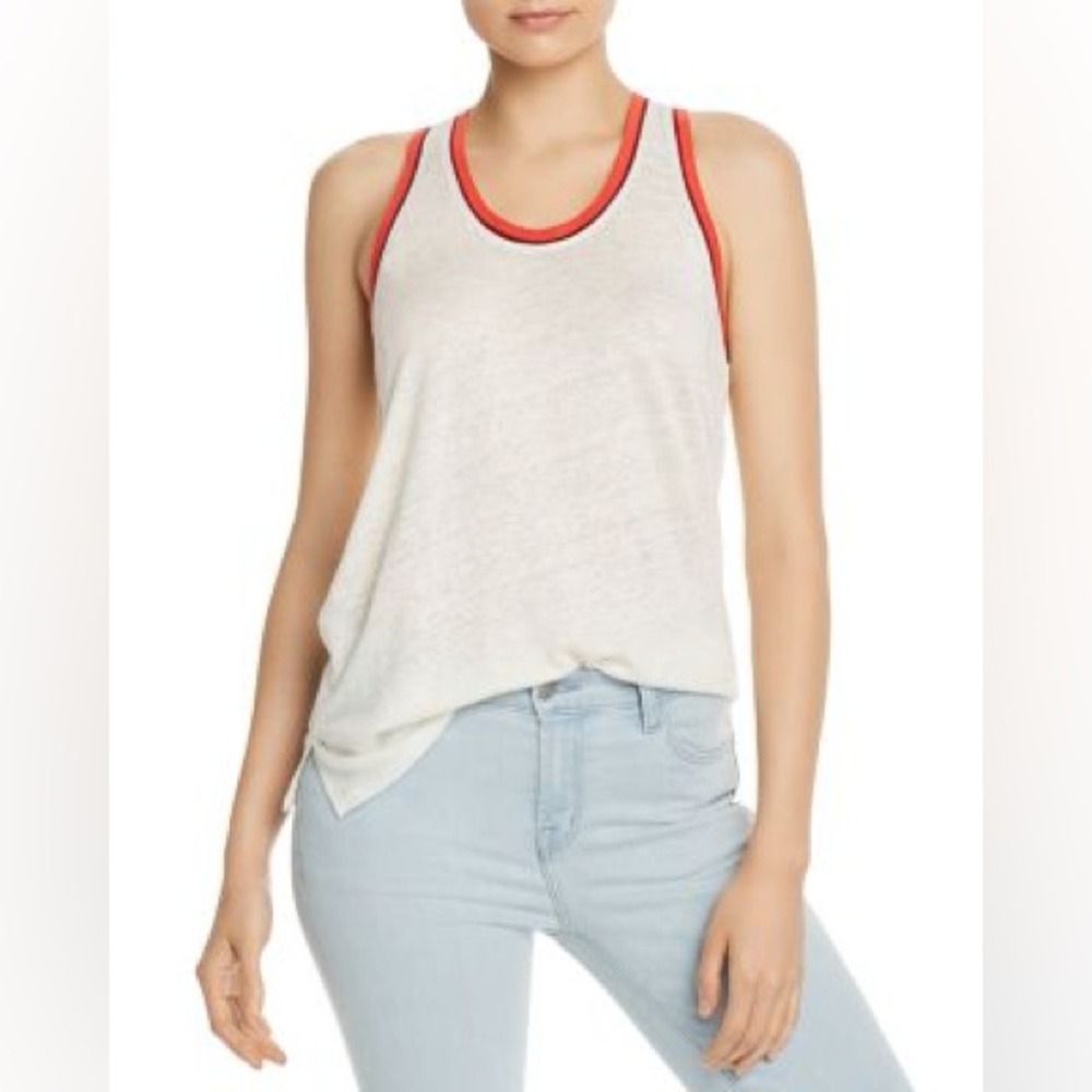 Joie Aleeza 100% Linen Racerback Tank Size XS Summer Lightweight Beach